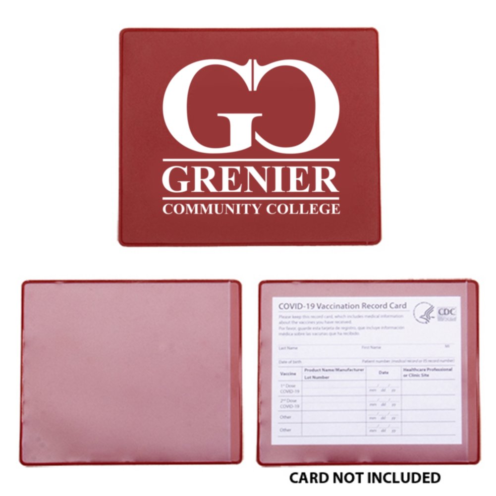 View larger image of Add Your Logo:  Vaccination Card Holder